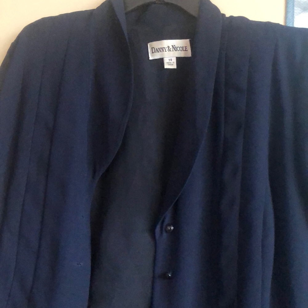 Danny and Nicole size 14 blue blouse